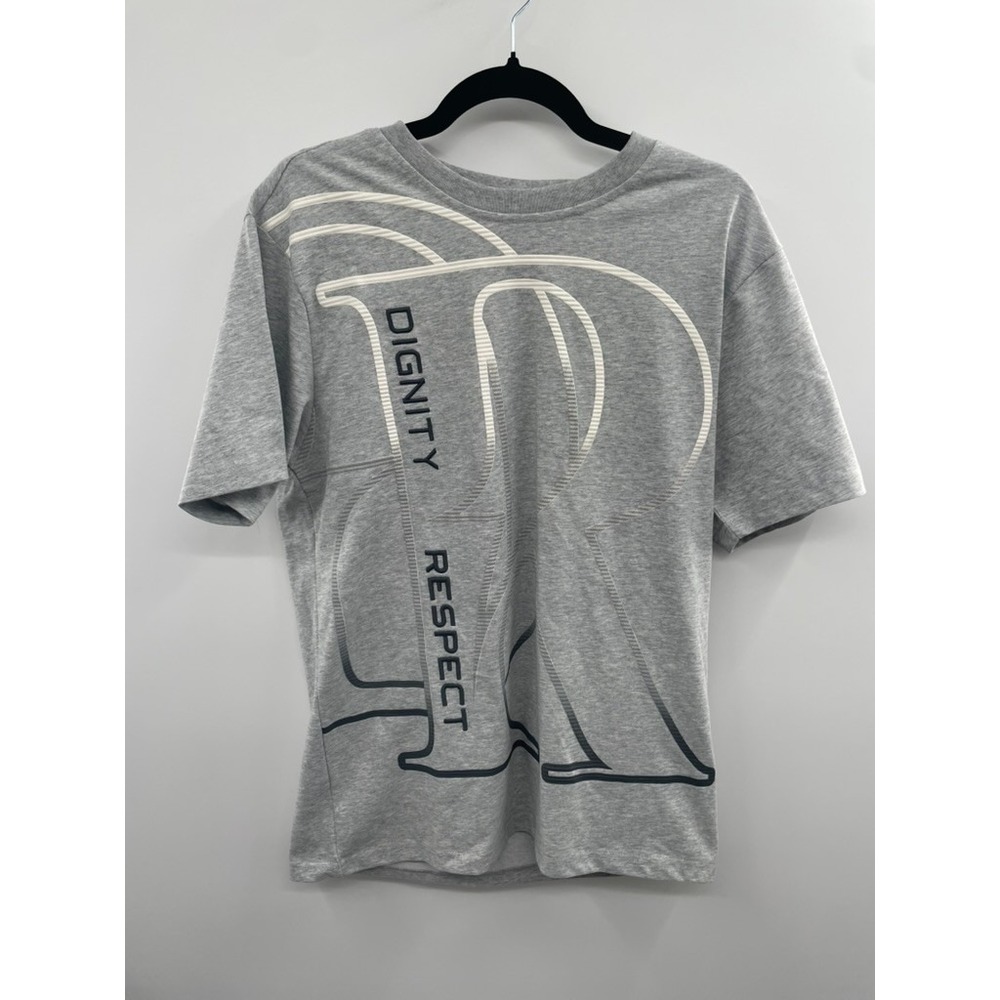 NWT Xios T-Shirt Men's Large Heather Gray 100% Cotton Crew Neck Short Sleeve